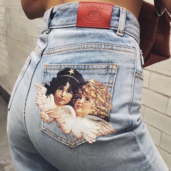 Fiorucci Denim - NWT Fiorucci Tara jeans with angel patch back